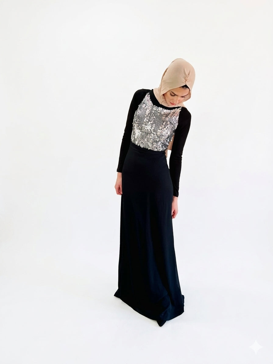 Long Black Cocktail/Party Dress 🖤