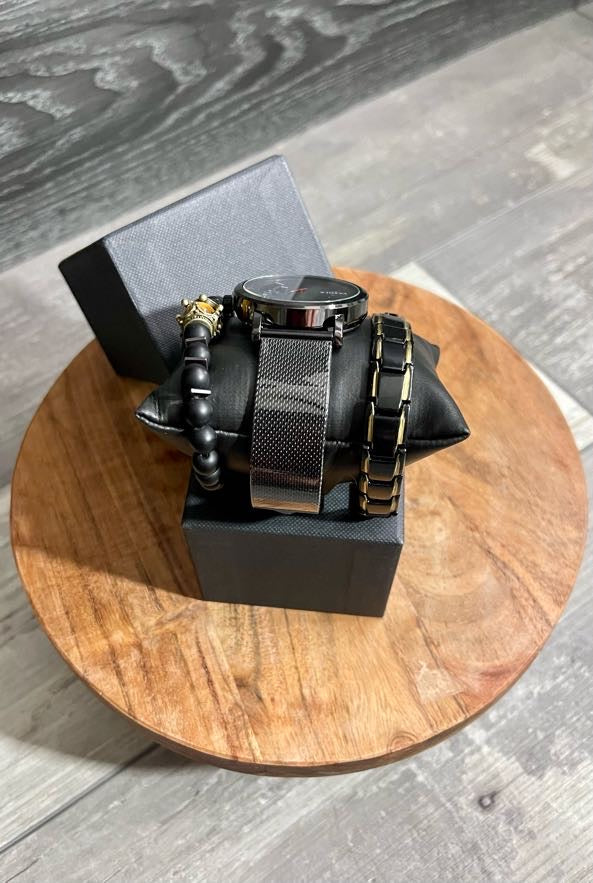 Men 3 piece watch set
