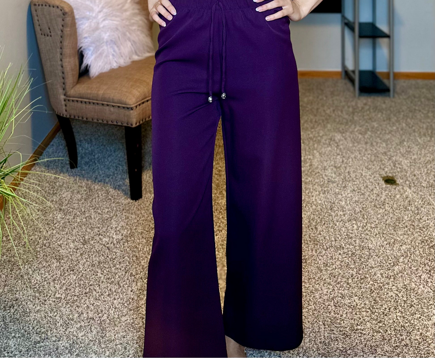 Light Draw String Loose Fit Pants