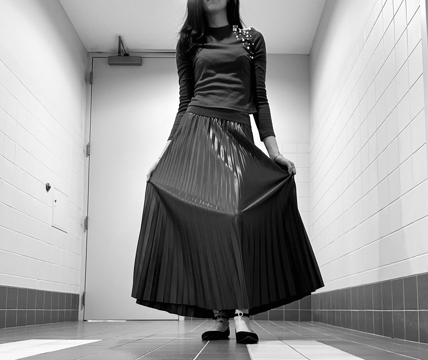 Long Silky Skirt