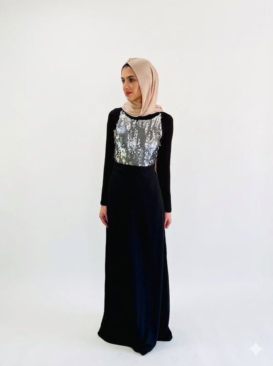 Long Black Cocktail/Party Dress 🖤