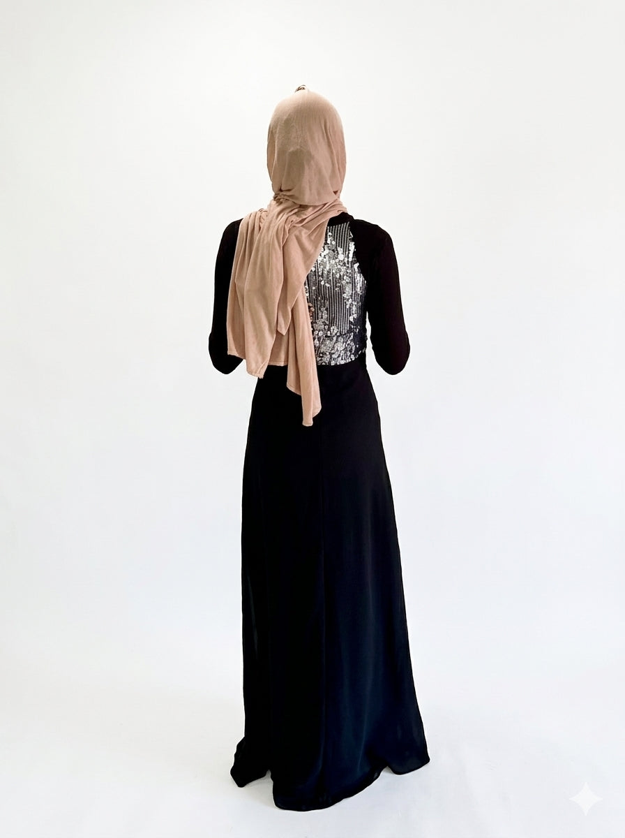 Long Black Cocktail/Party Dress 🖤