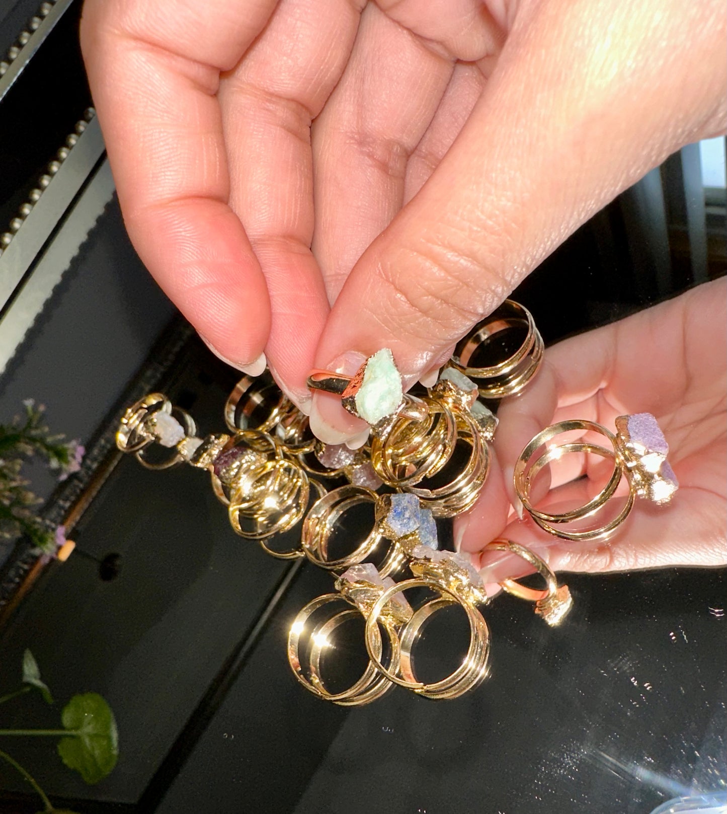 Healing Gem Gold Plated