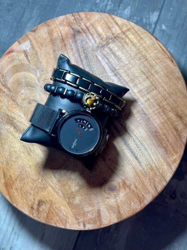 Men 3 piece watch set