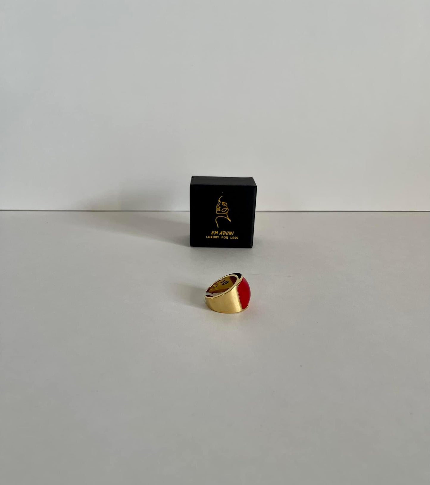 Gold Plated Stainless Steel Moonstone Opal Men/Women Vintage Ring