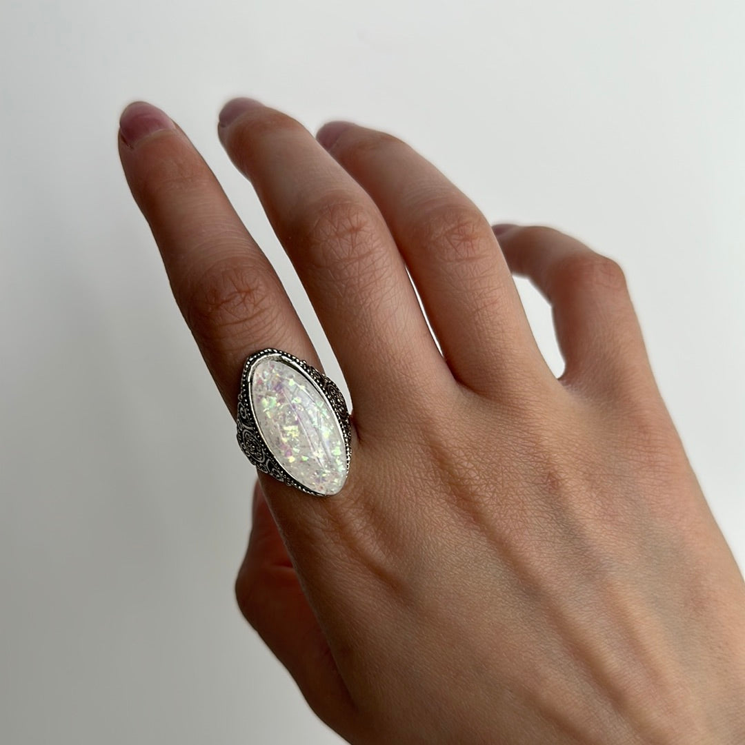 Multi Color White Gem