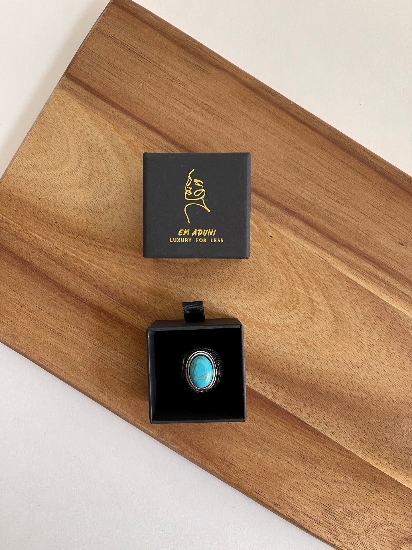 Charcoal Statement Oval Gemstone Signet Ring For Men & Woman | Natural Stone Signet Ring