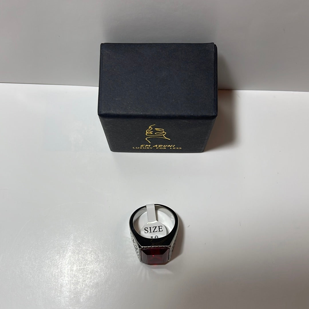 Silver Engraved Royal Stone