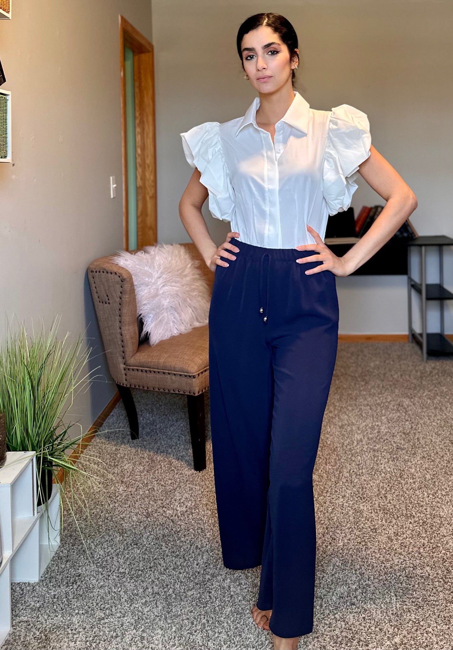 Light Draw String Loose Fit Pants