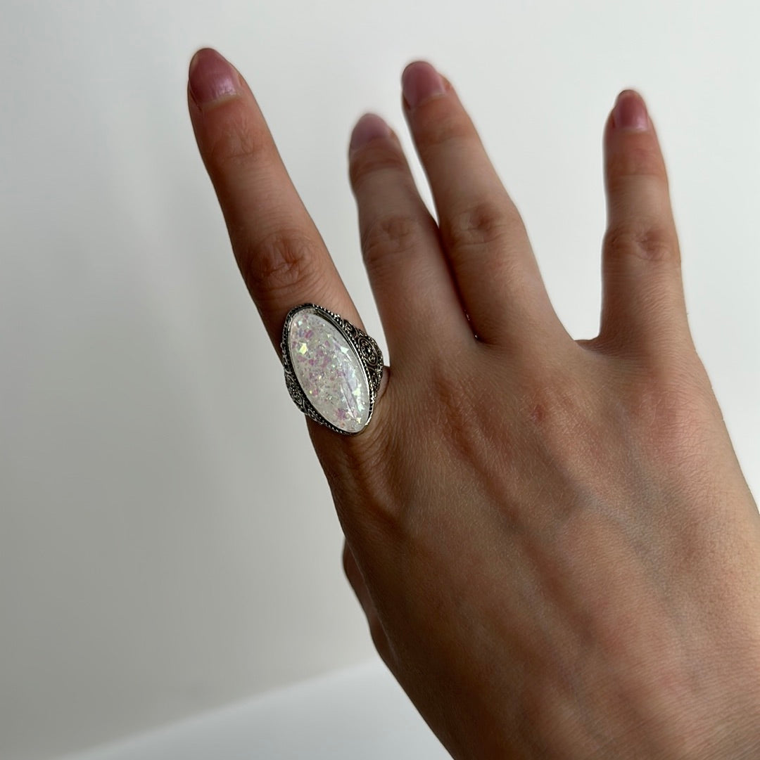 Multi Color White Gem