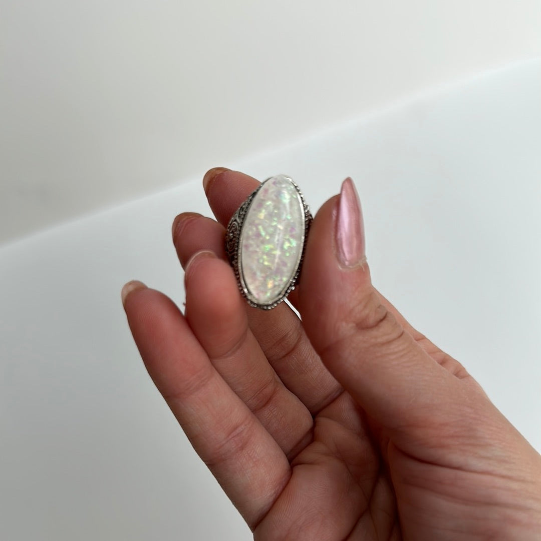 Multi Color White Gem