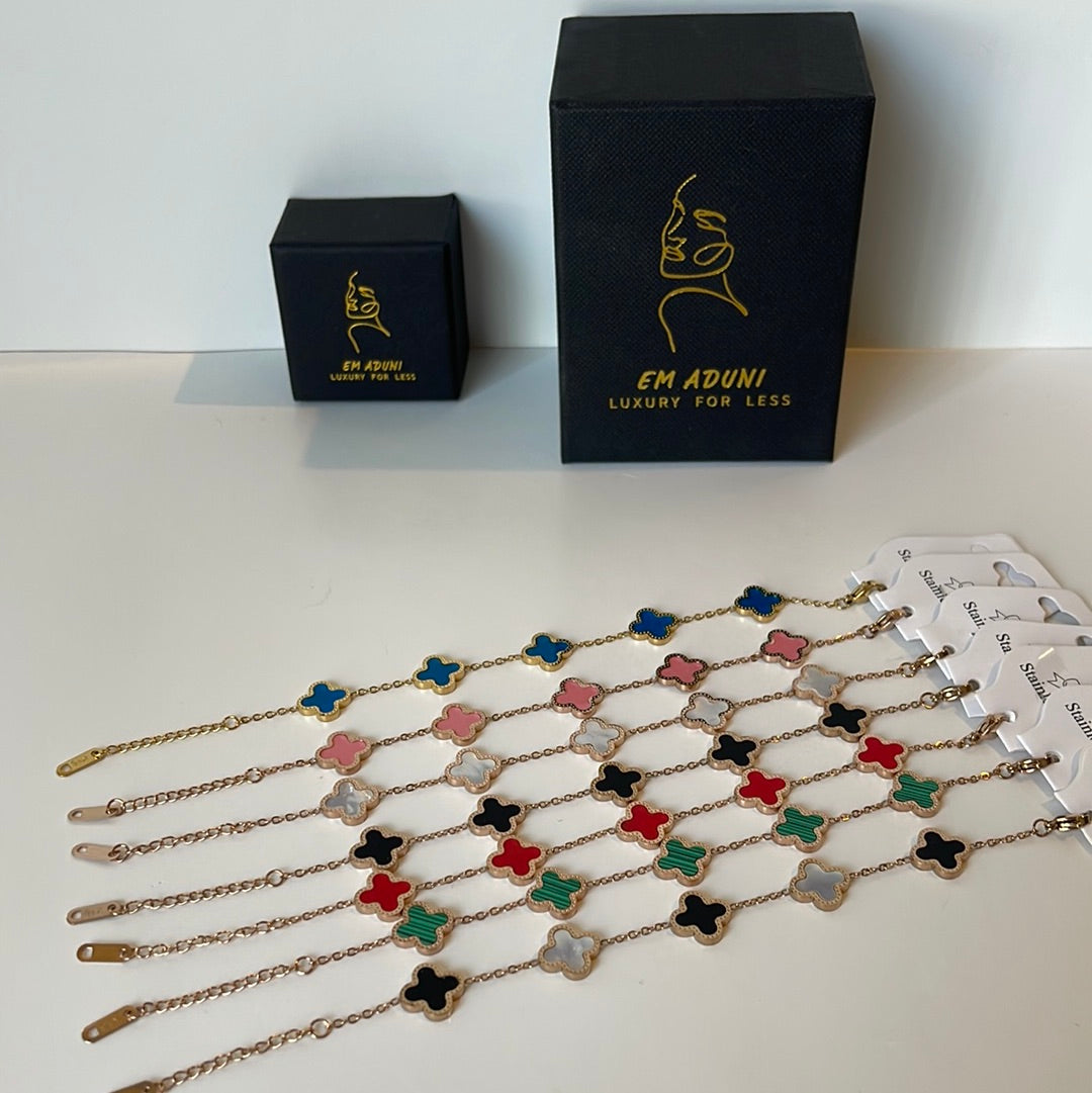 Clover Golden Color Bracelet