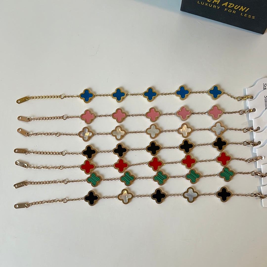 Clover Golden Color Bracelet