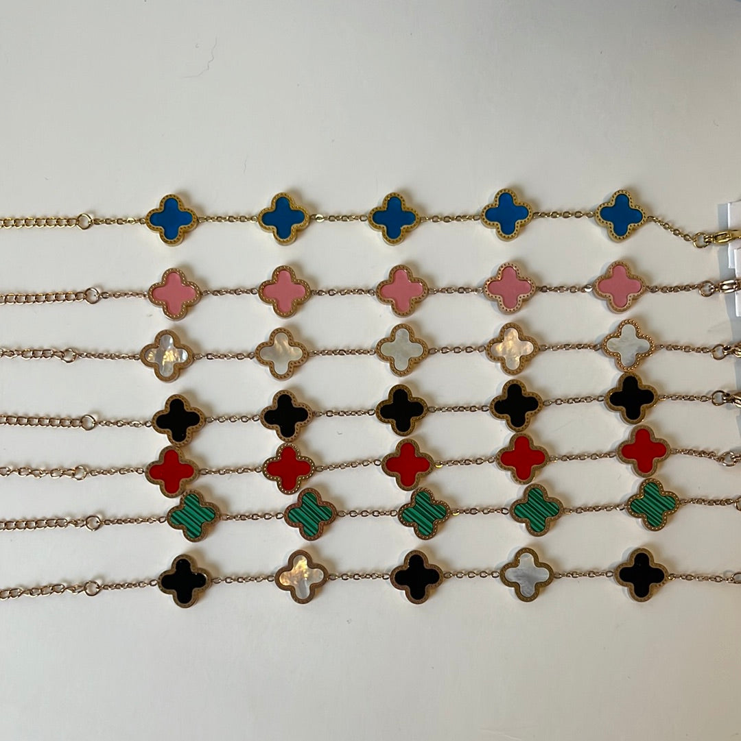Clover Golden Color Bracelet