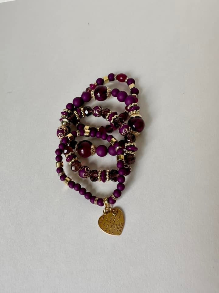 Hand Made (beaded bracelet set)