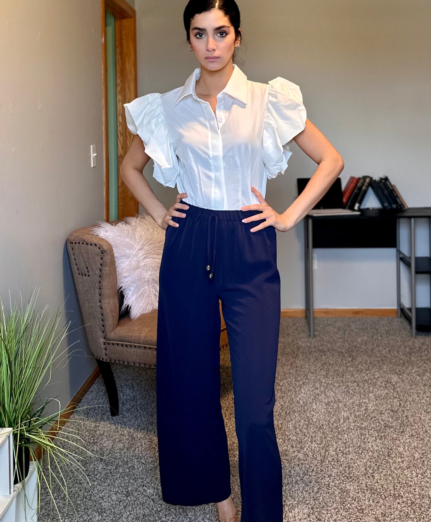 Light Draw String Loose Fit Pants