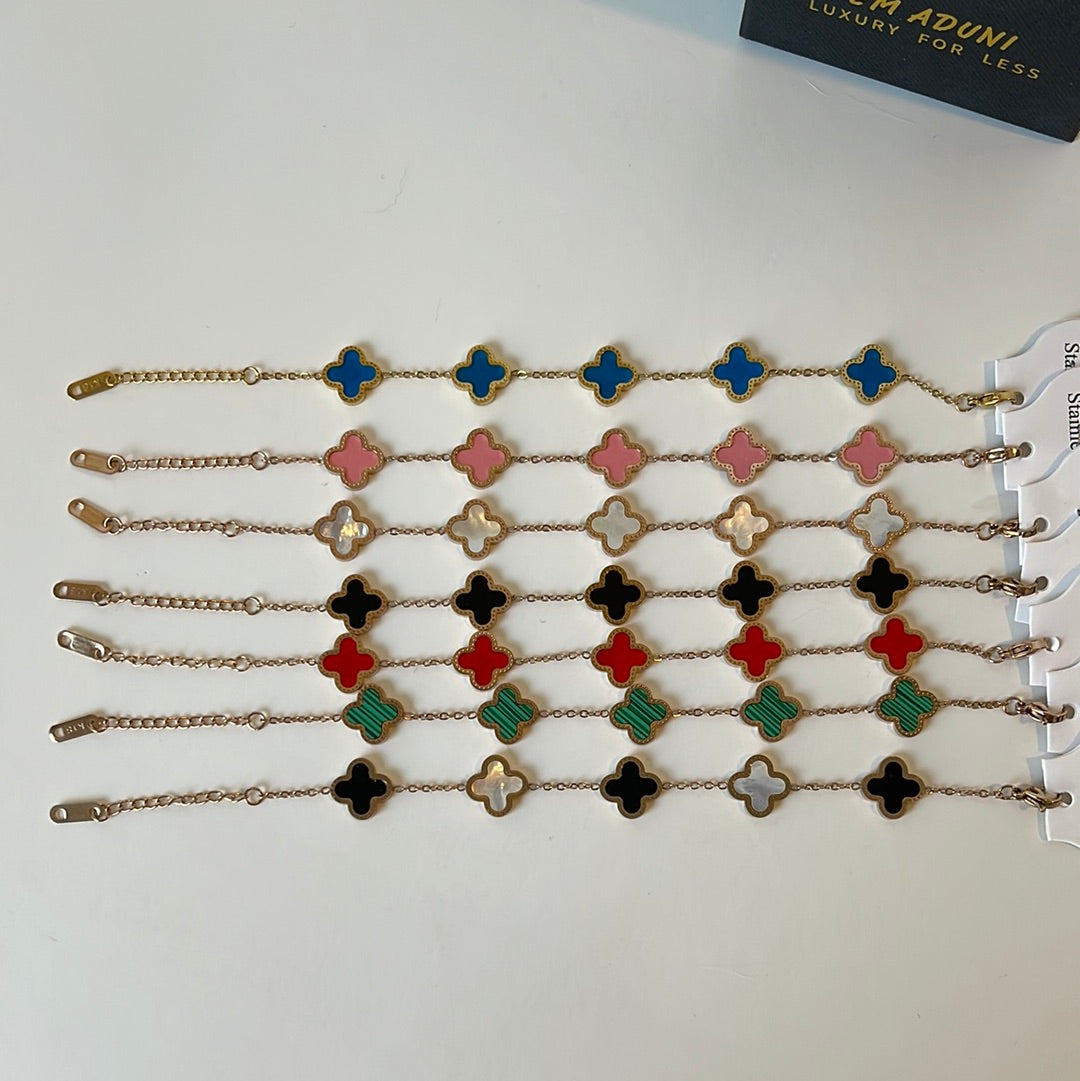 Clover Golden Color Bracelet
