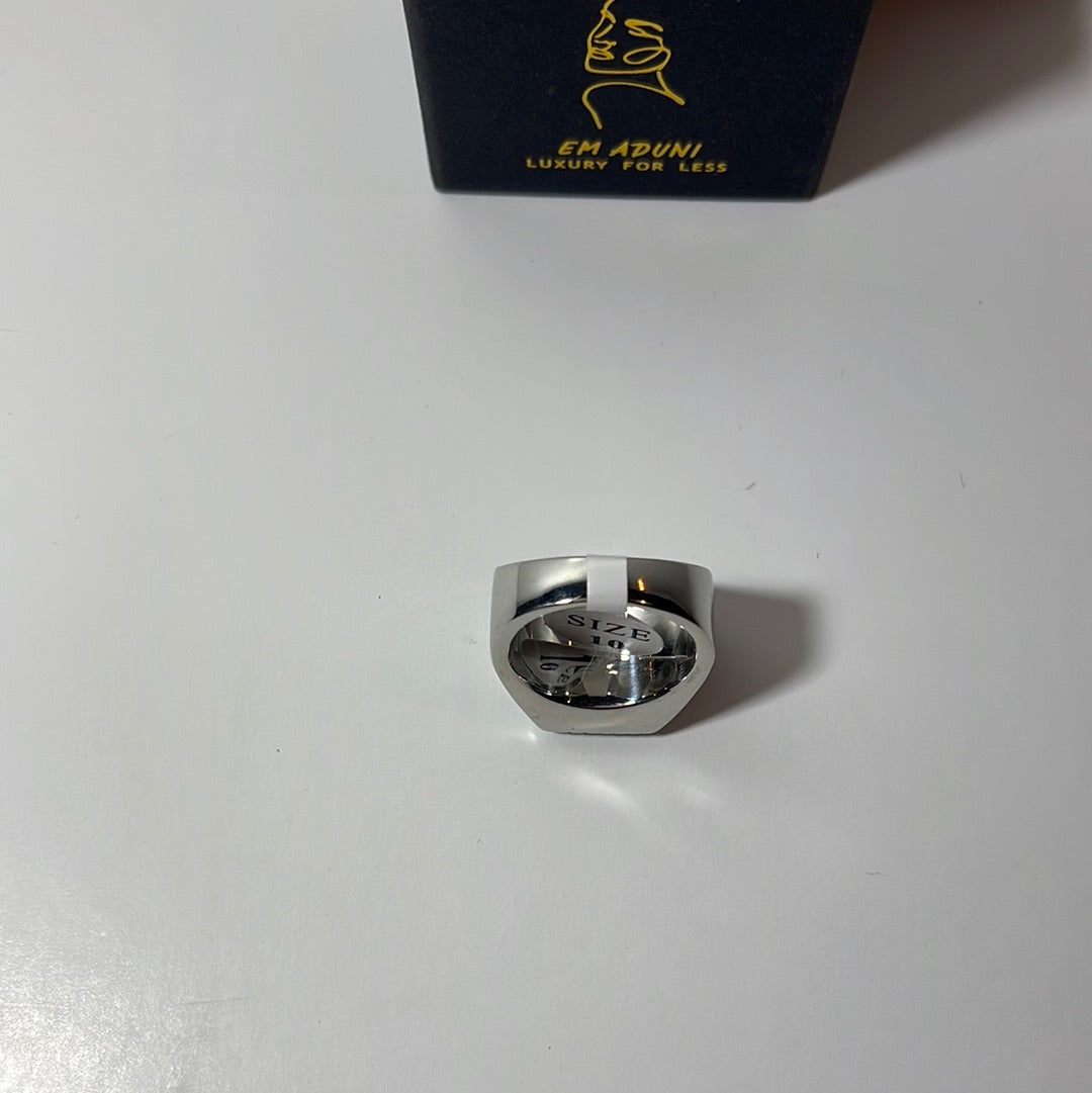 Silver Engraved Royal Stone