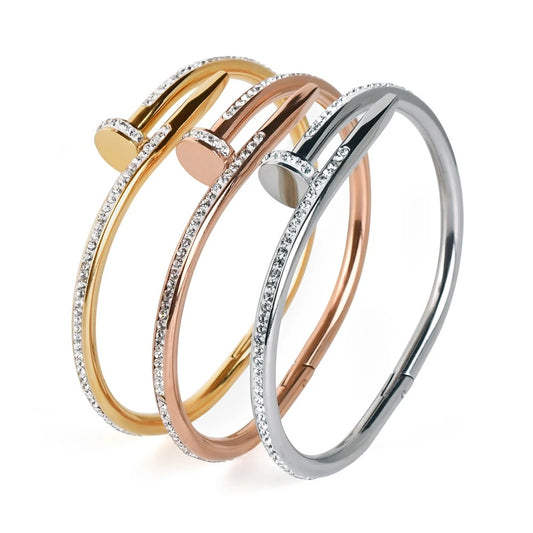 Studded Nail Bangle Bracelet
