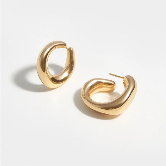 24K Gold Glazed Earrings